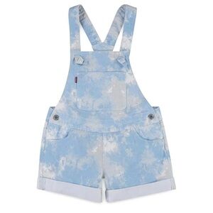 Levi's Girls' Jean Shortalls Sunny Demin Tie-Dye Short-Overall
